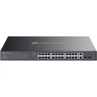 TP-LINK Omada ES228GMP - Hallittava gigabit-kytkin, musta