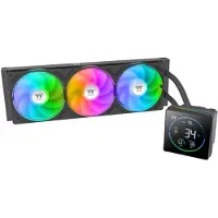 Thermaltake TH360-S V3 ARGB, All-in-one-nesteenjäähdytin, 12 cm, 500 RPM, 2500 RPM, Musta (CL-W470-PL12SW-A)