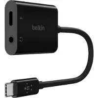 Belkin RockStar 3.5mm Audio + USB-C Charge -audioadapteri