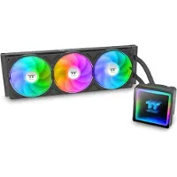 Thermaltake TH360 V3 ARGB, All-in-one-nesteenjäähdytin, 12 cm, 500 RPM, 2500 RPM, Musta (CL-W466-PL12SW-A)