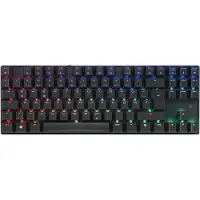 Cherry MX 8.2 TKL Wireless RGB, Langallinen & langaton, USB + RF Wireless + Bluetooth, Mekaaninen, QWERTZ, RGB LED, Musta (G80-3882LJADE-2)