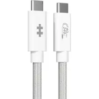 HyperDrive Next USB4 USB-C -kaapeli, 240 W, 1,2 m, valkoinen
