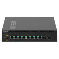 Netgear M4350-8M2V - Kytkin - L3 - Hallittu - 8 x 2.5GBase-T (PoE++) + 2 x 25 Gigabit SFP28 (uplink) - ilmavirta edestä taakse - työpöydälle, telin...