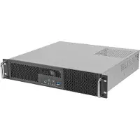 Silverstone RM23-502-MINI, räkkiasennettava mATX-kotelo, 2U, musta/harmaa