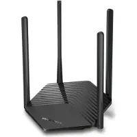 Mercusys MR60X -reititin, Wi-Fi 6, AX1500, Dual-band, musta