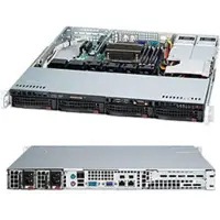 Supermicro CSE813MFTQC-R407CB, Teline ( 1U ), Musta, 4 tuuletin(ta), SATA, Serial Attached SCSI (SAS), HDD & SSD, 400 W (CSE-813MFTQC-R407CB)