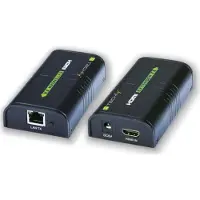 Techly IDATA EXTIP-373, 1920 x 1200 pikseliä, AV-lähetin ja -vastaanotin, 120 m, Musta, HDCP (IDATA-EXTIP-373)