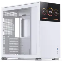 Jonsbo D41 SCREEN White, ikkunallinen miditornikotelo, valkoinen