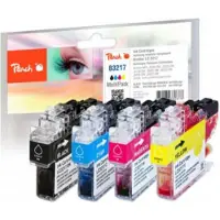 Peach PI500-238, Musta, Syaani, Magenta, Keltainen, 15 ml, 9 ml, 4 kpl, 550 sivua, Monipakkaus