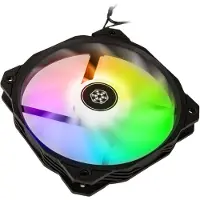 Silverstone Shark Force 160 ARGB, 160mm PWM-laitetuuletin, musta/läpikuultava
