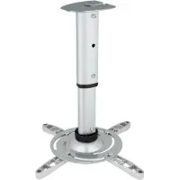 Techly Arm for projector 30-37cm ceiling, 15kg, silver