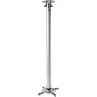Techly Arm for projector 110-190cm ceiling, 15kg, silver