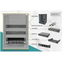 Digitus Verkkokaappibundle 9U 10", seinäasennettava, musta