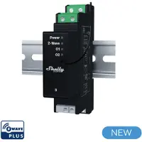 Shelly Wave Pro Shutter, Ikkunaluukkujen ohjain, Musta, Muovi, 40 m, 868,4 MHz, 25 mW (Shelly_W_Pro_Shutter)