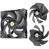 Thermaltake SWAFAN GT12, Ilmanjäähdytin, 12 cm, 500 RPM, 2000 RPM, Musta (CL-F155-PL12BL-A)