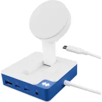 Hyper HYPERDRIVE FLEX MAGCHARGE USB-C HUB, 100W PD PASS-THROUGH, WHITE (HD8100BUGL)