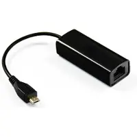 Microconnect Micro USB – RJ45 -adapteri, musta