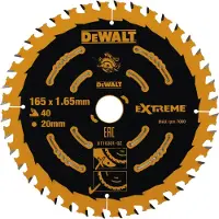DeWalt Kiertosaha - - DT10301 - 165 x 20 mm - 40 hammasta - Laadukas karbidi