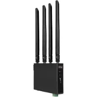 Edimax D4G-7459AC, Wi-Fi 5 (802.11ac), Kaksitaajuus (2,4 GHz/5 GHz), Ethernet LAN, 4G, Musta, Teollinen reititin