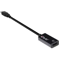 Club 3D CAC-1180 Mini DisplayPort 1.4 to HDMI 2.0b - Aktiivinen sovitin, musta