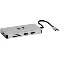 Eaton Tripplte Series USB-C Dock, Dual Display - 4K (U442-DOCK8G-GG)