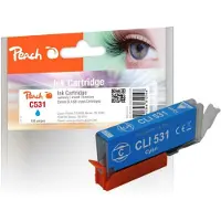 Peach PI100-500, Perusvärintuotto, Syaani, 12,5 ml, 1 kpl, 0 sivua, Kertapakkaus