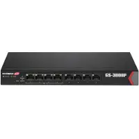 Edimax GS-3008P, Hallittu, Gigabit Ethernet (10/100/1000), Täysin kaksipuolinen, Power over Ethernet -tuki