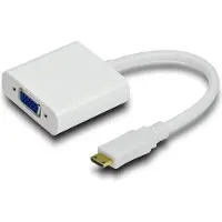 Microconnect Mini-HDMI – VGA -sovitinkaapeli, 15 m, musta