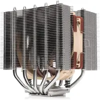 Noctua NH-D12L 120 mm CPU cooler with fan, compact dual-tower heatsink, TDP up to 148 W, for Intel LGA1200/LGA1700 and AMD AM4/AM5