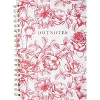 Adlibris DotNotes kukka muistikirja pistesivuilla
