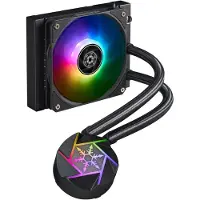 Silverstone VIDA 120 Slim, 120mm AIO-nestejäähdytysratkaisu prosessorille, musta