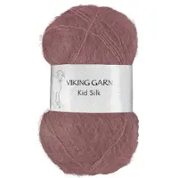 Viking Garn Kid/Silk 25 g Brown Pink 371