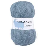 Viking Garn Mohrino 50 g Light Grey Blue 521