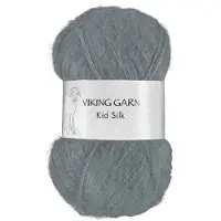 Viking Garn Kid/Silk 25 g Grey 313