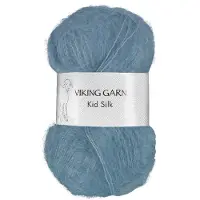 Viking Garn Kid/Silk 25 g Grey Blue 322
