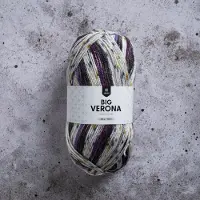 Järbo Garn AB Big Verona 200 g Poppy Purple Tweed Järbo