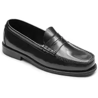 Selected Slmbilly Leather Penny Loafer - Black - 40
