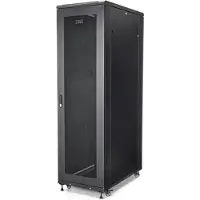 StarTech.com RK4236BKB, Itseseisova teline, 42U, 907 kg, Näppäinlukko, Tehostunut kaapelinhallinta, Castor-pyörät