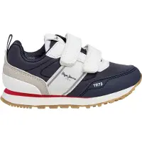 Pepe Jeans unisex for kids. PBS400008 Dublin Sport Shoes navy (28), Flat, Velcro, Casual, children's fashion