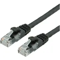 Value patch cable - 10 m - black RAL 9011 - Musta - 10 meter