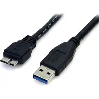 StarTech.com USB 3.2 Gen 1 USB-A – Micro-B -kaapeli, 0,5 m, musta