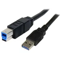StarTech.com 3m Black SuperSpeed USB 3.0 Cable A to B - M/M (USB3SAB3MBK)