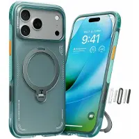 Torras iPhone 17 Pro Ostand Q3 Air MagSafe kotelo - vihreä