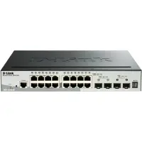 D-Link – 48-Port Gigabit Stackable Smart Managed PoE Switch with 4 10GbE SFP+ ports, black (DGS-1510-52XMP)