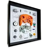 Usorteret GRC Retro Art Nintendo GameCube-kontrollervisning - orange