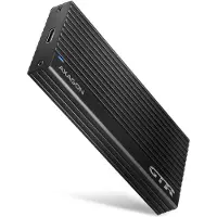 Axagon Ulkoasema - AXAGON - EM2-GTR - SSD M.2 - USB-C 3.2 Gen 2 - Musta