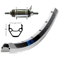 Exal Winora Zx 19 Sh.din.dh 3n80 Qr Rennrad-hinterrad