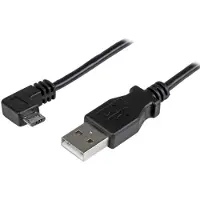 StarTech.com USBAUB50CMRA USB-kaapeli 0,5 m USB 2.0 USB A Micro-USB A Musta