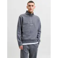 Jack & Jones Collegepaita 'JJESoho' tummanharmaa / valkoinen