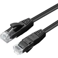Microconnect Cat5e U/UTP RJ45 15m -verkkokaapeli, musta
